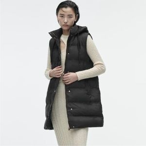 Zara Black Puffer Vest